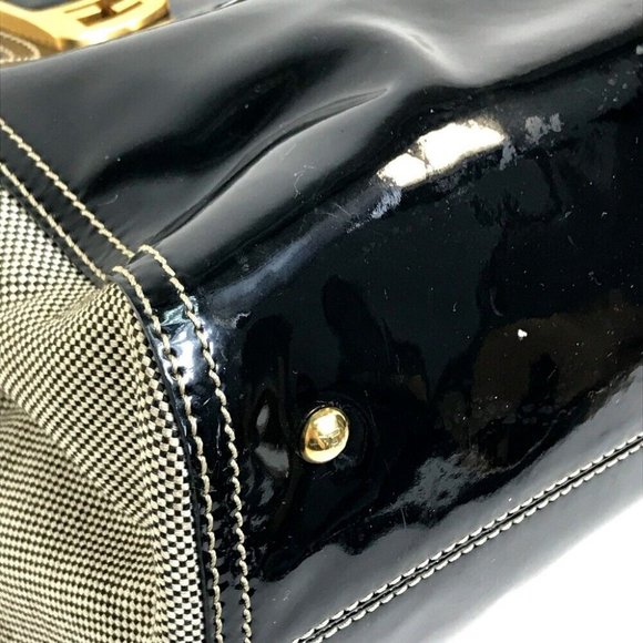 Authentic FENDI Enamel Crossbody Shoulder chameleon 2WAY Shoulder Bag Hand Bag - Picture 5 of 10